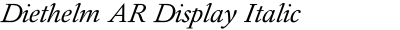 Diethelm AR Display Italic